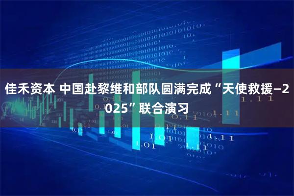 佳禾资本 中国赴黎维和部队圆满完成“天使救援—2025”联合演习