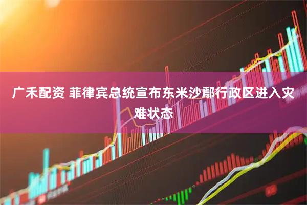广禾配资 菲律宾总统宣布东米沙鄢行政区进入灾难状态