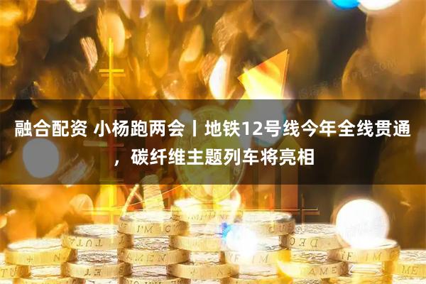 融合配资 小杨跑两会丨地铁12号线今年全线贯通，碳纤维主题列车将亮相