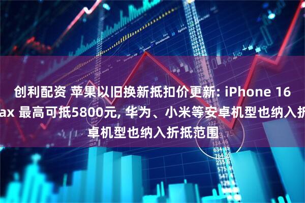 创利配资 苹果以旧换新抵扣价更新: iPhone 16 Pro Max 最高可抵5800元, 华为、小米等安卓机型也纳入折抵范围